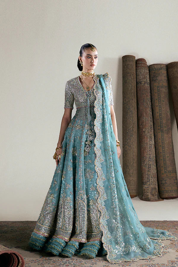 Anaira – Luxury Pakistani Wedding Wear with Organza Pishwas by Suffuse