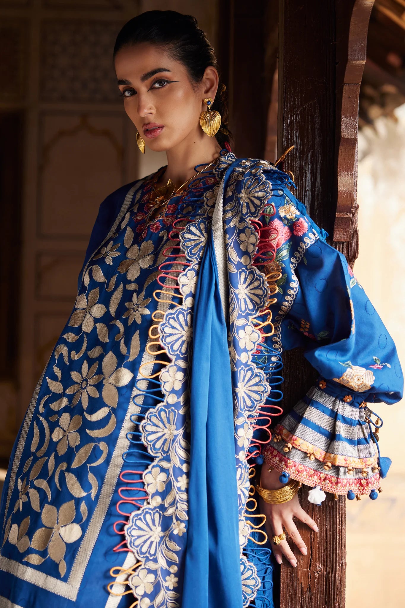 Aurelia 08-A- A Dream in Bloom Lawn Suit By- Elan