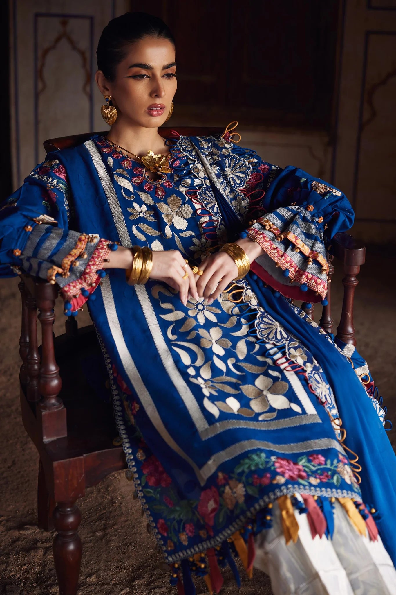 Aurelia 08-A- A Dream in Bloom Lawn Suit By- Elan