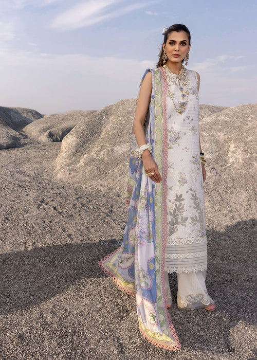 CECIL-B- Off- White Lawn'25 Ensemble By- Saira Shakira
