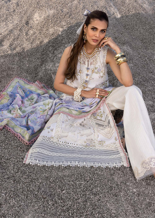CECIL-B- Off- White Lawn'25 Ensemble By- Saira Shakira