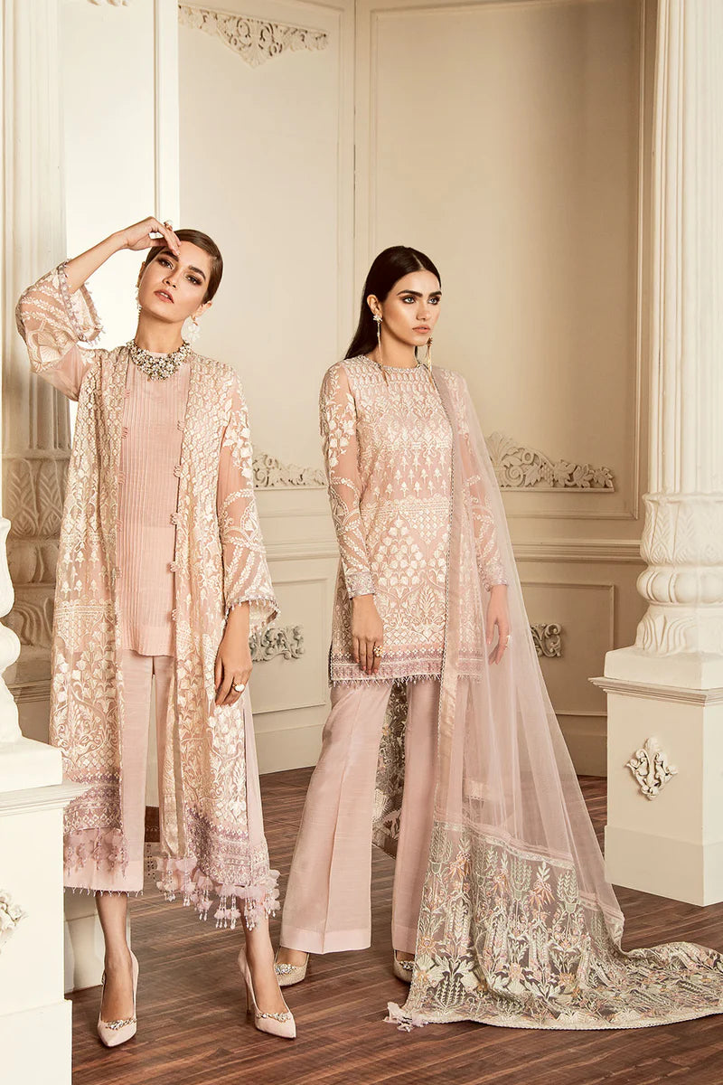 CH05-09 Baroque Blush Pink Chantelle Stitched Embroidered Chiffon Suit with Net Dupatta – Shop Online at Pakistanimoda