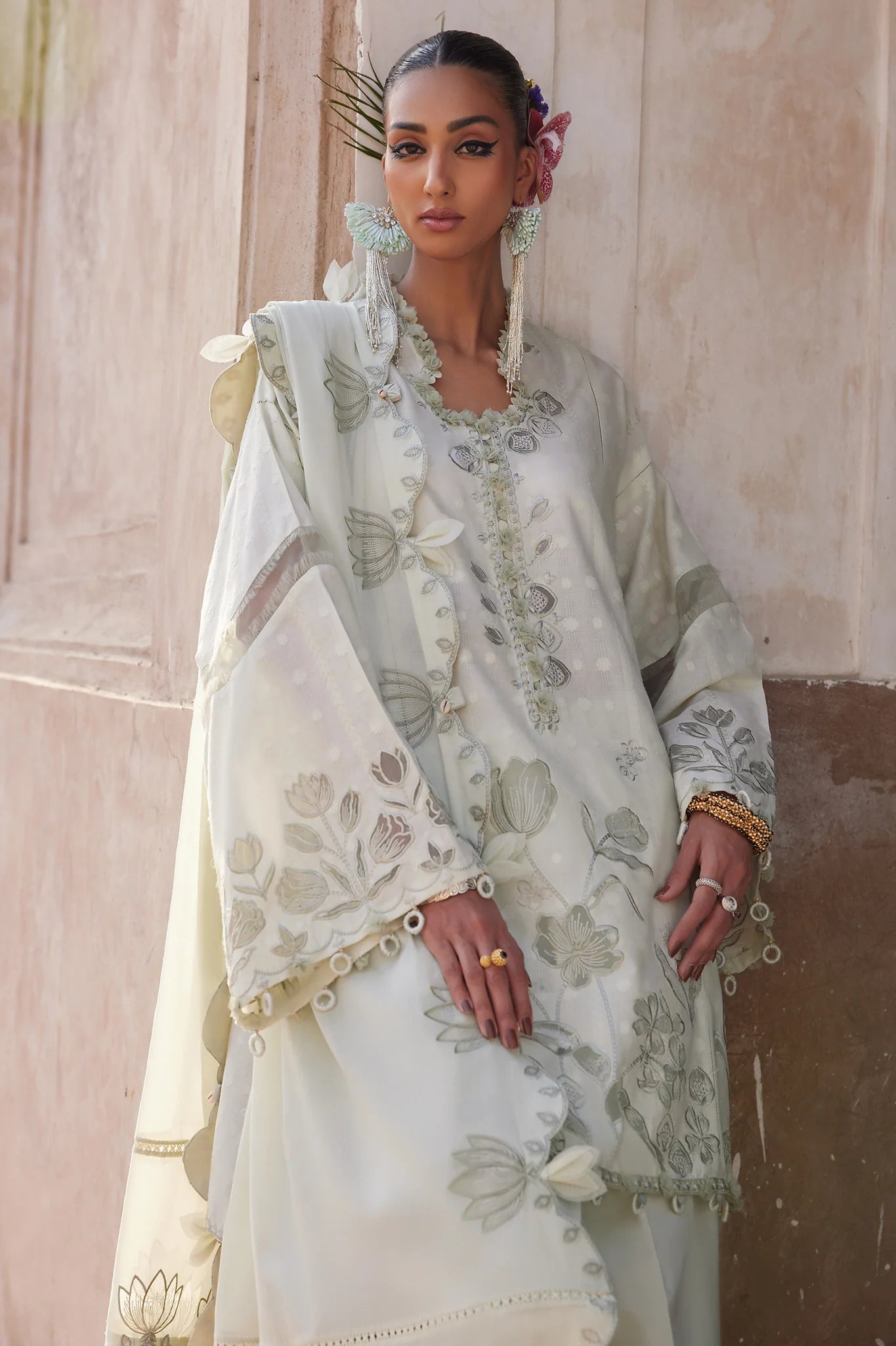Celestine 05-A- Introducing Whispers of Moonlight Lawn Suit By-Elan