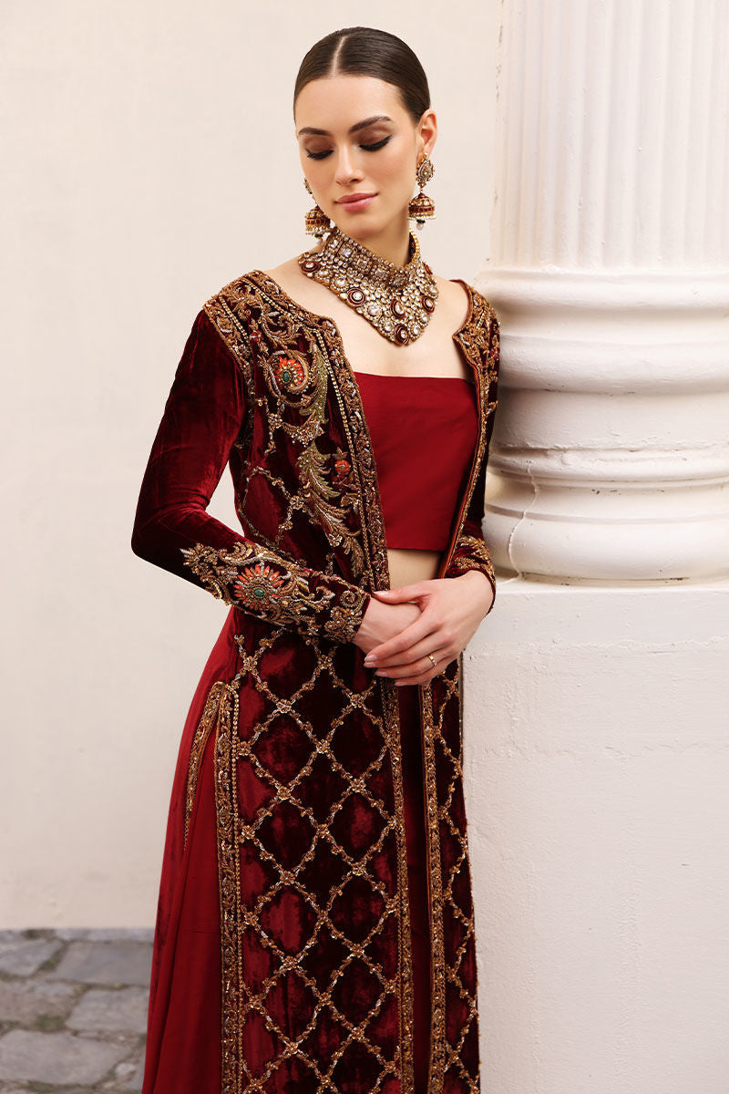 Cherry - Red Velvet Long Gown