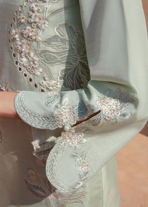 Cleo- Mint Green Kurta Set for Women By- Saira Shakira