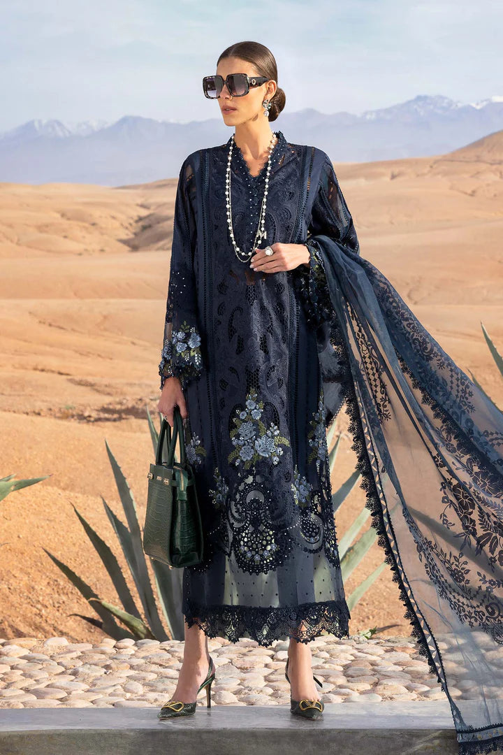 D-2504-B- Embroidered Lawn Suit By- Maria B