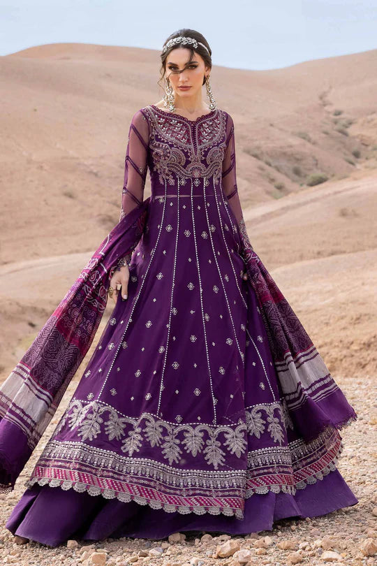 D-2507-B Embroidered Net Suit By- Maria B