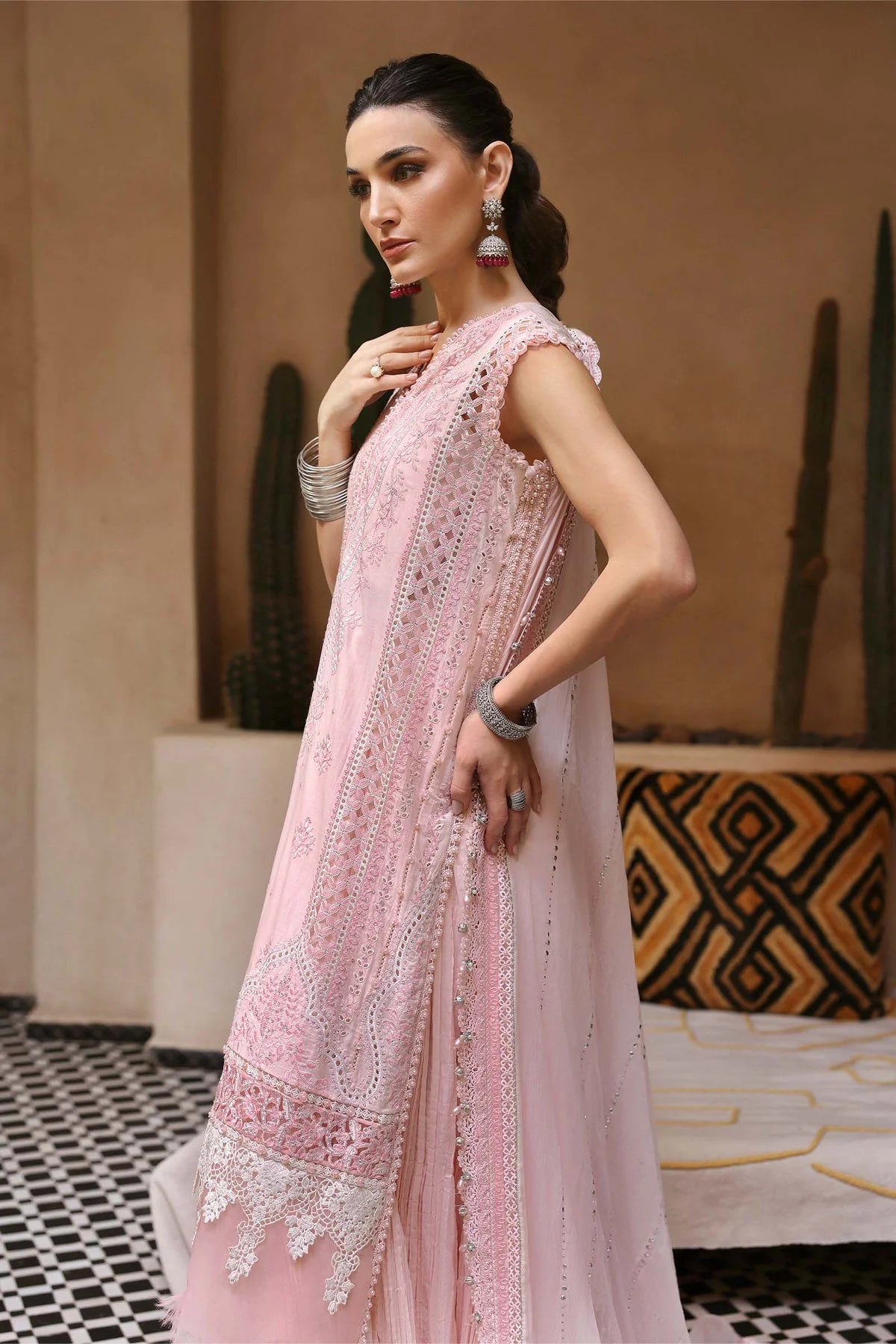 D-2511-A Embroidered Lawn Suit By- Maria B