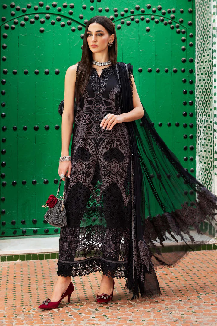 D-2512-B- Embroidered Lawn Suit By- Maria B