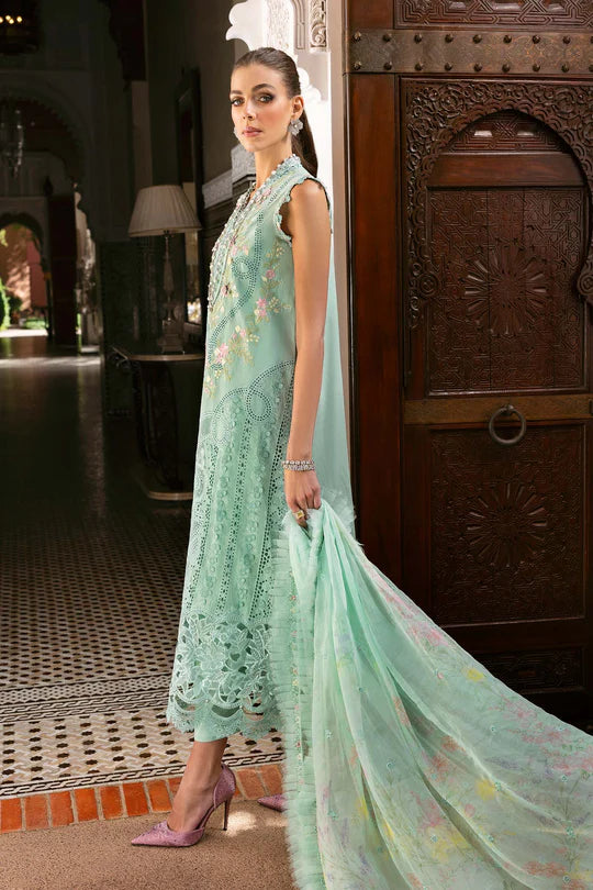 D-2514-A- Embroidered Lawn Suit By- Maria B