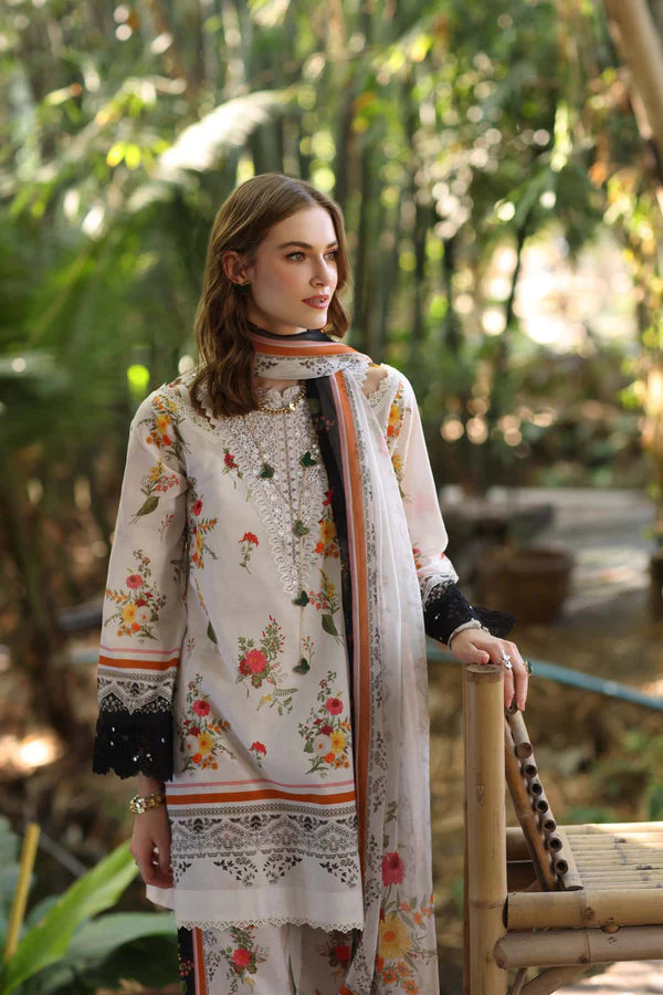 D4-B- Floral Noor Eid Luxe Printedkari Outfit By- Saadia Asad