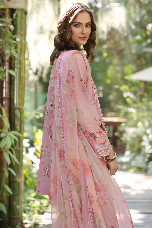 D8-A- Pink Noor Eid Luxe Printedkari Outfit By- Saadia Asad