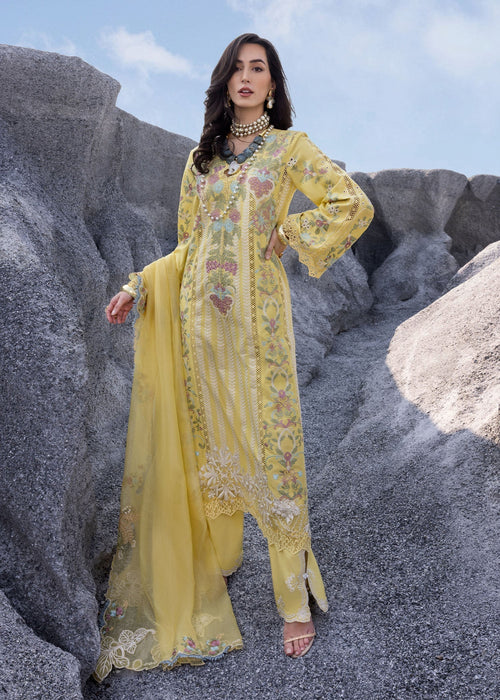 DILARA-B- Canary Lawn '25 Ensemble By- Saira Shakira