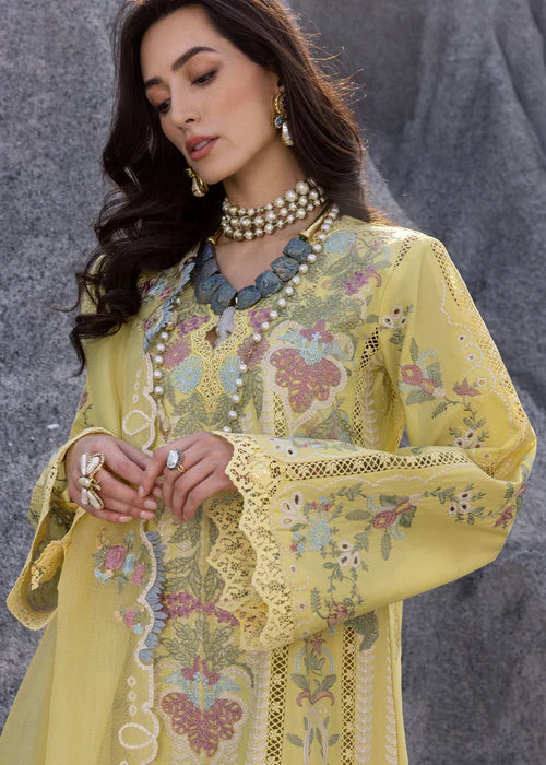 DILARA-B- Canary Lawn '25 Ensemble By- Saira Shakira