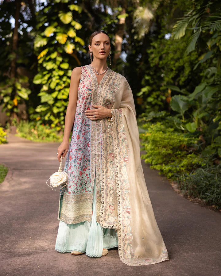 Danica- Zinnia Luxury Lawn Ensemble'25 By- Faiza Saqlain