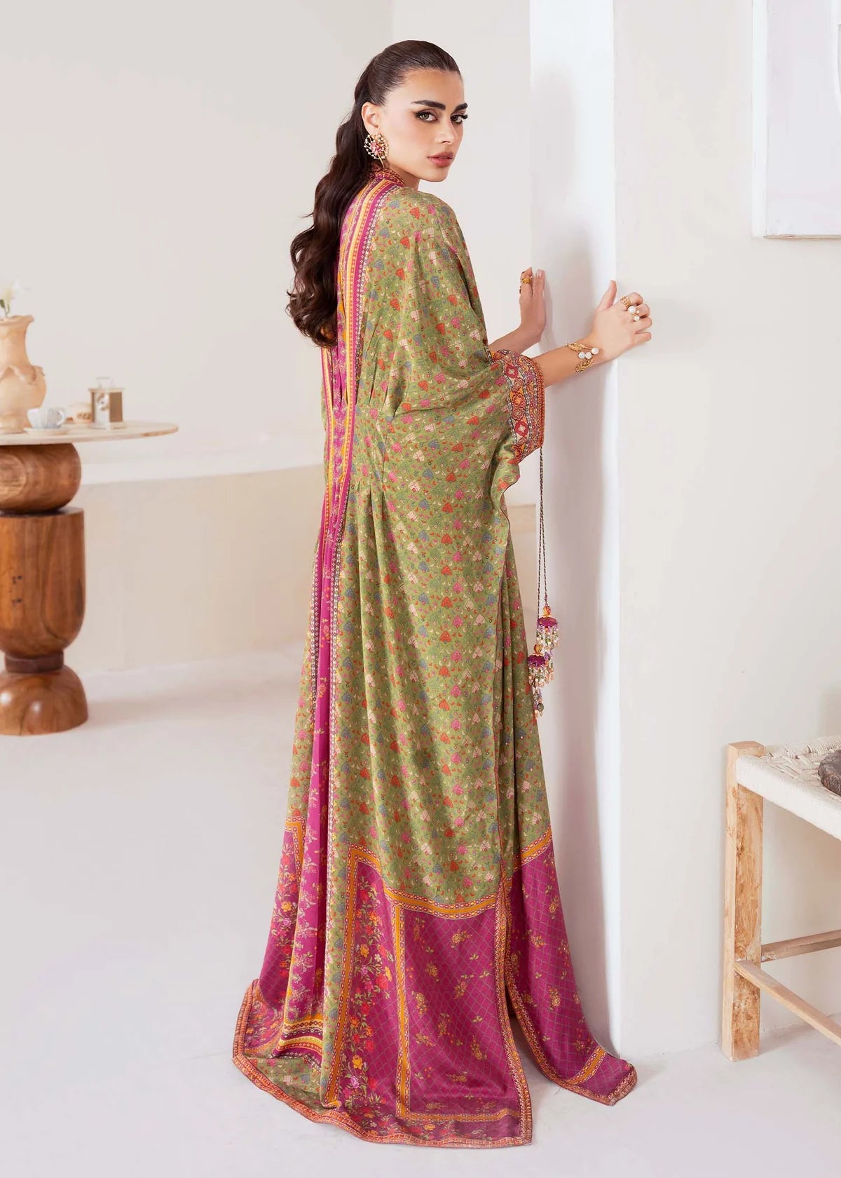 Deja-Traditional boho kaftan dress for parties by-Kanwal Malik