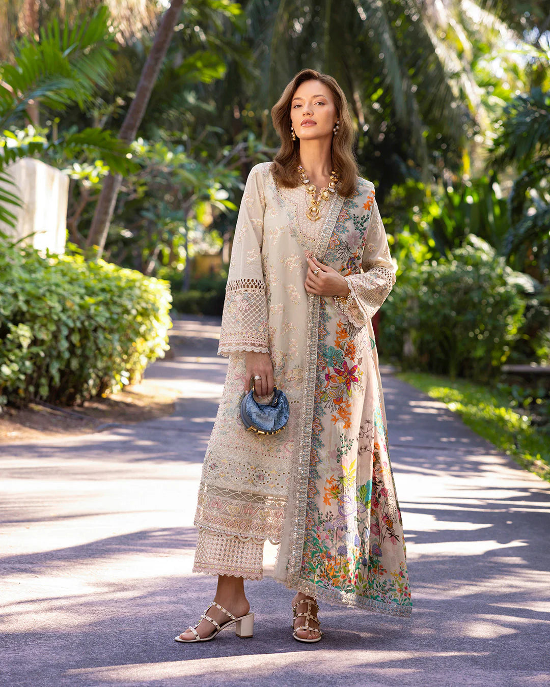 Delilah- Zinnia Luxury Lawn Ensemble'25 By- Faiza Saqlain