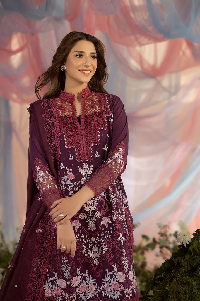 Design-6A Luxury Lawn Ensemble 2025 By- Sobia Nazir
