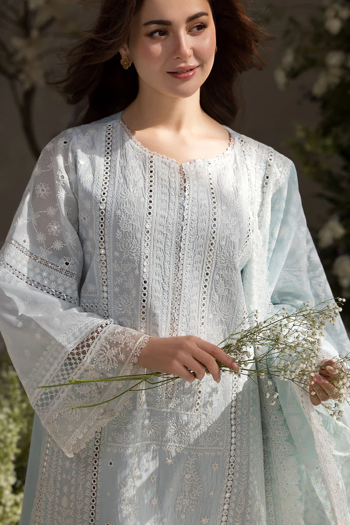 Design-7A Luxury Lawn Ensemble 2025 By- Sobia Nazir