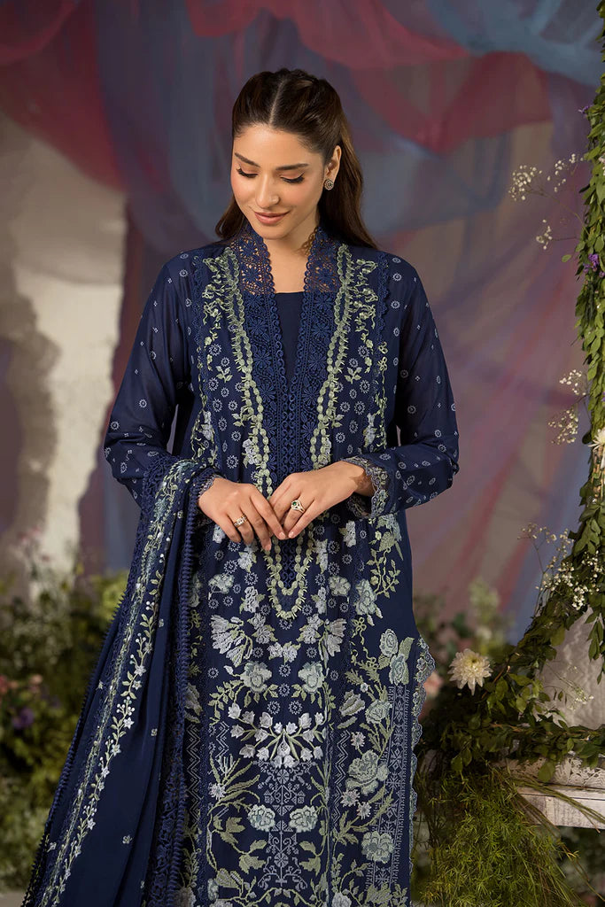 Design-8A Luxury Lawn Ensemble 2025 By- Sobia Nazir