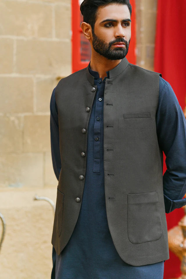 GW-08- Navy Blue Elegant  Men’s Stitched Suit