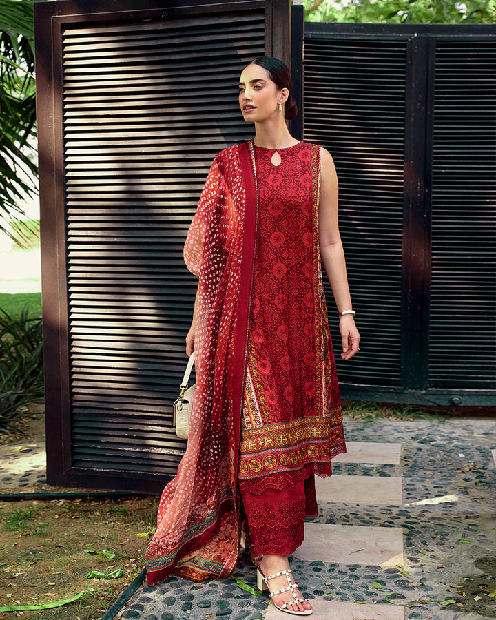 Gloriana- Luxe Chic Silk Ensemble By-Faiza Saqlain