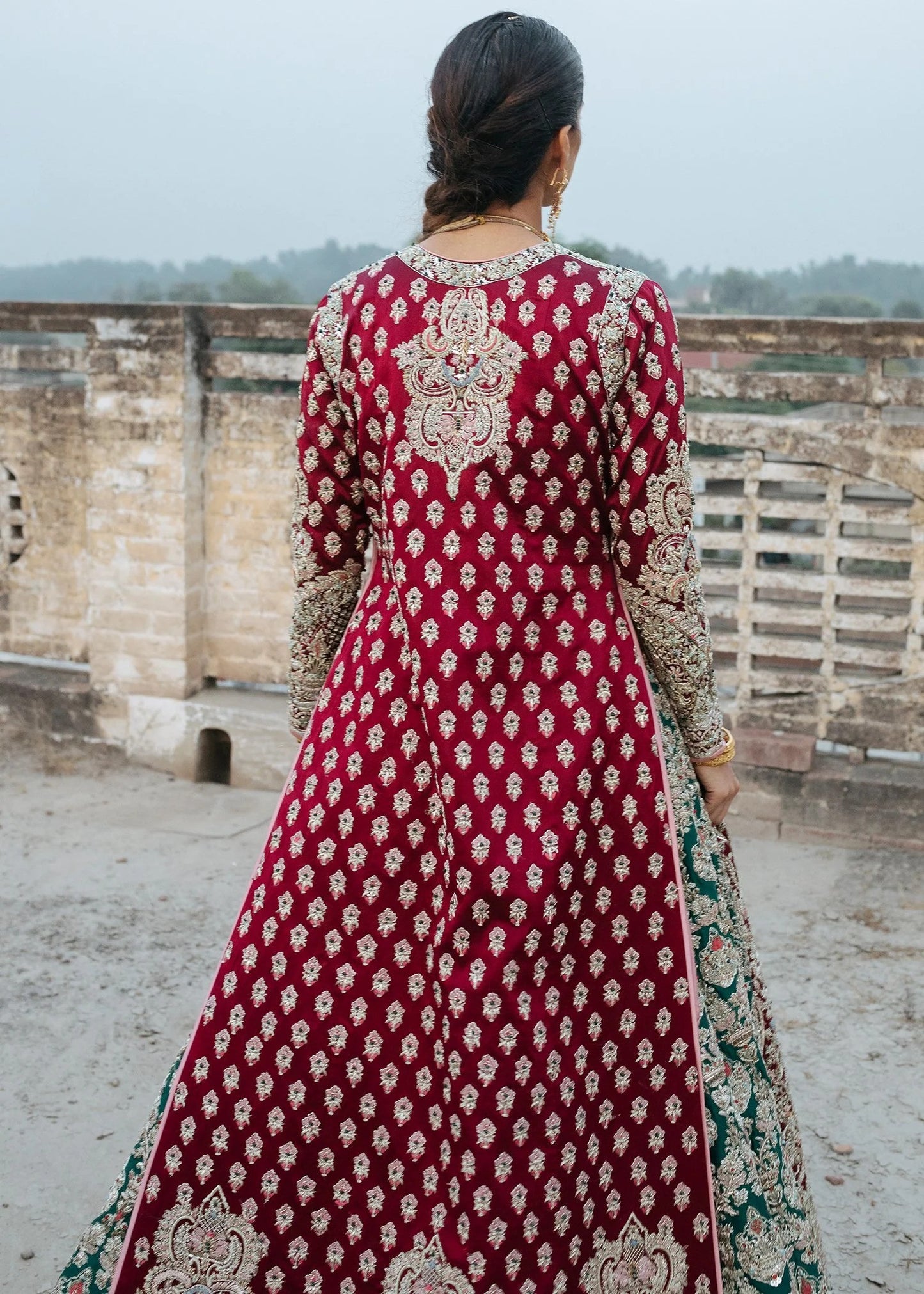 Golden Aura Beautiful Bridal Lehenga