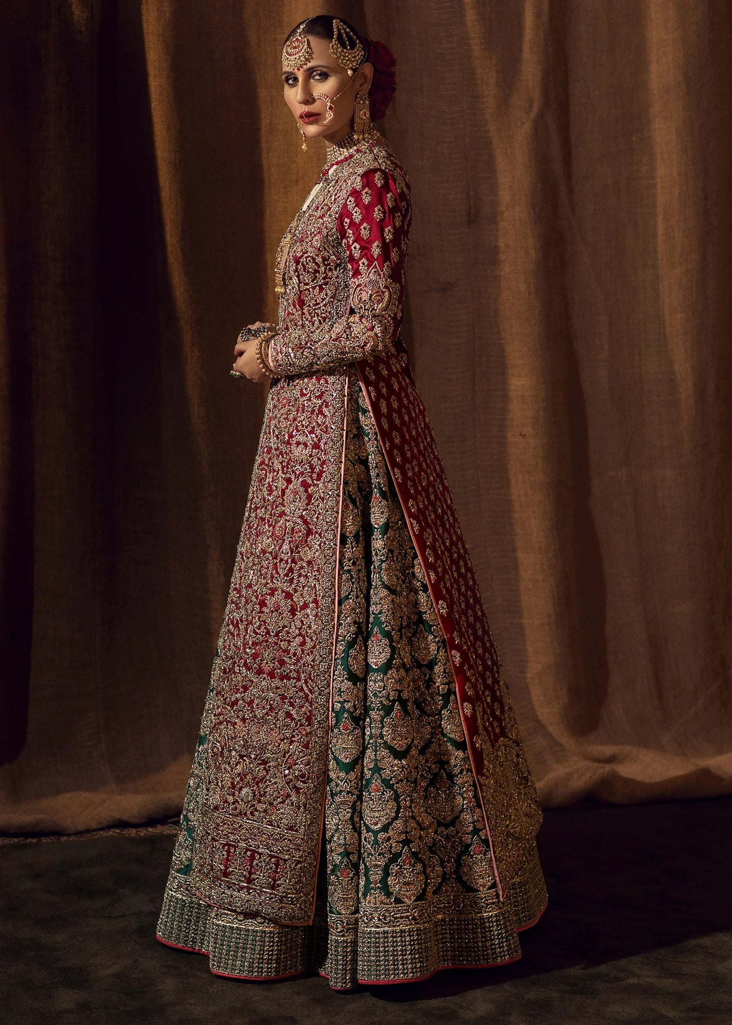 Golden Aura Beautiful Bridal Lehenga