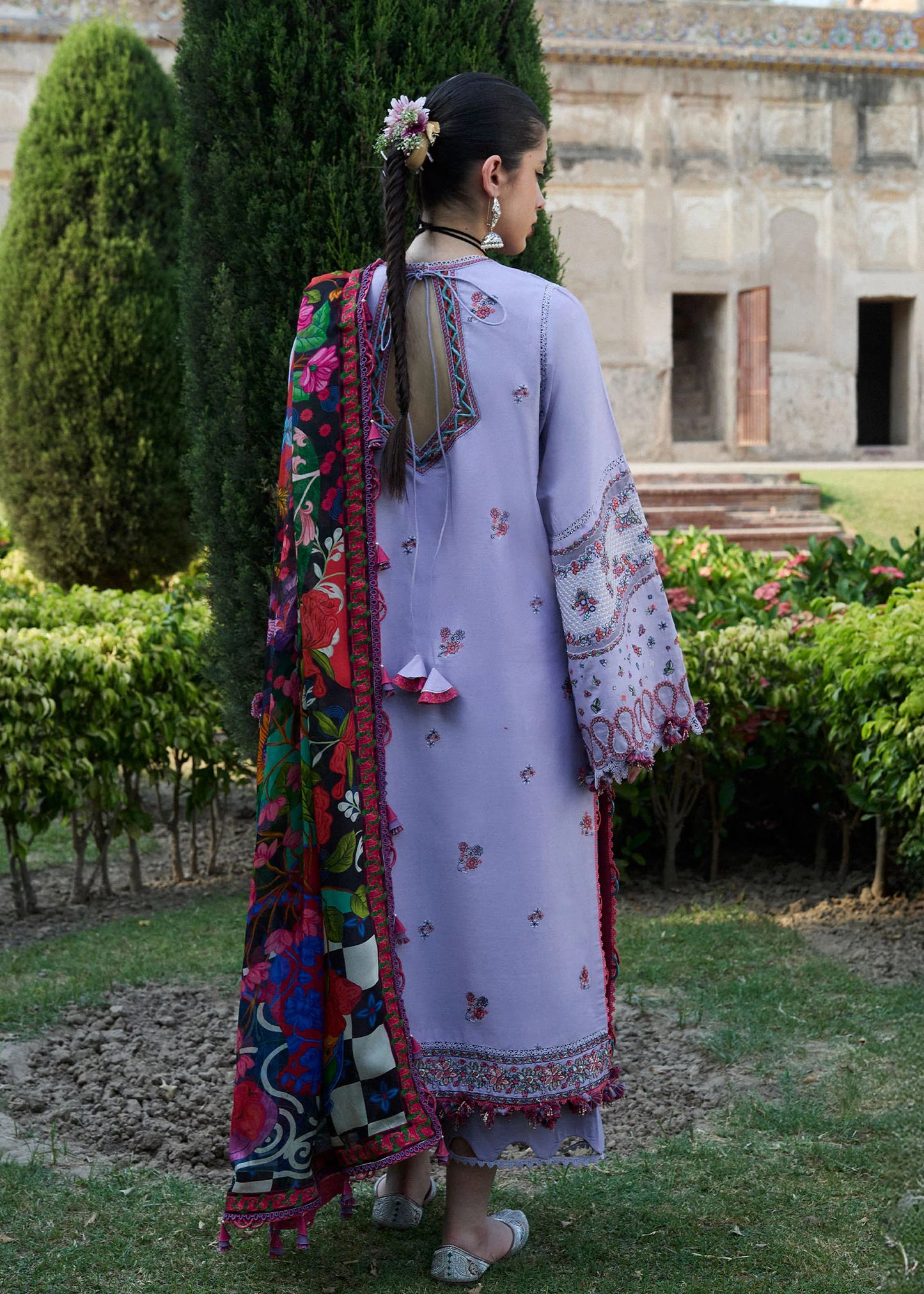Inaya-Modern pastel lawn suit for summer and Eid events by-Hussain rehar