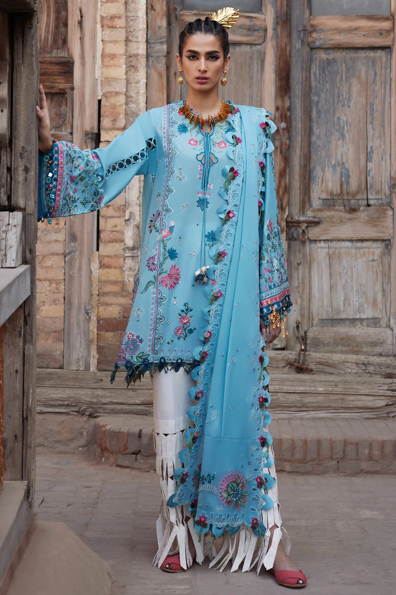 Isla Bleu 11-A- A Tropical Rhapsody Lawn Outfit By- Elan