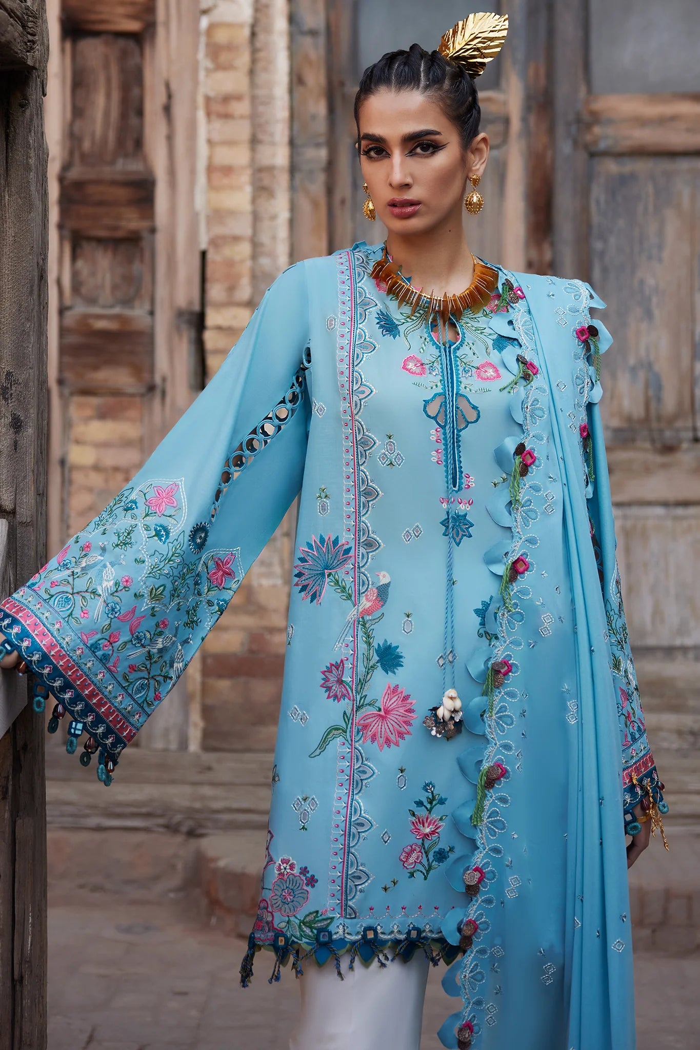 Isla Bleu 11-A- A Tropical Rhapsody Lawn Outfit By- Elan