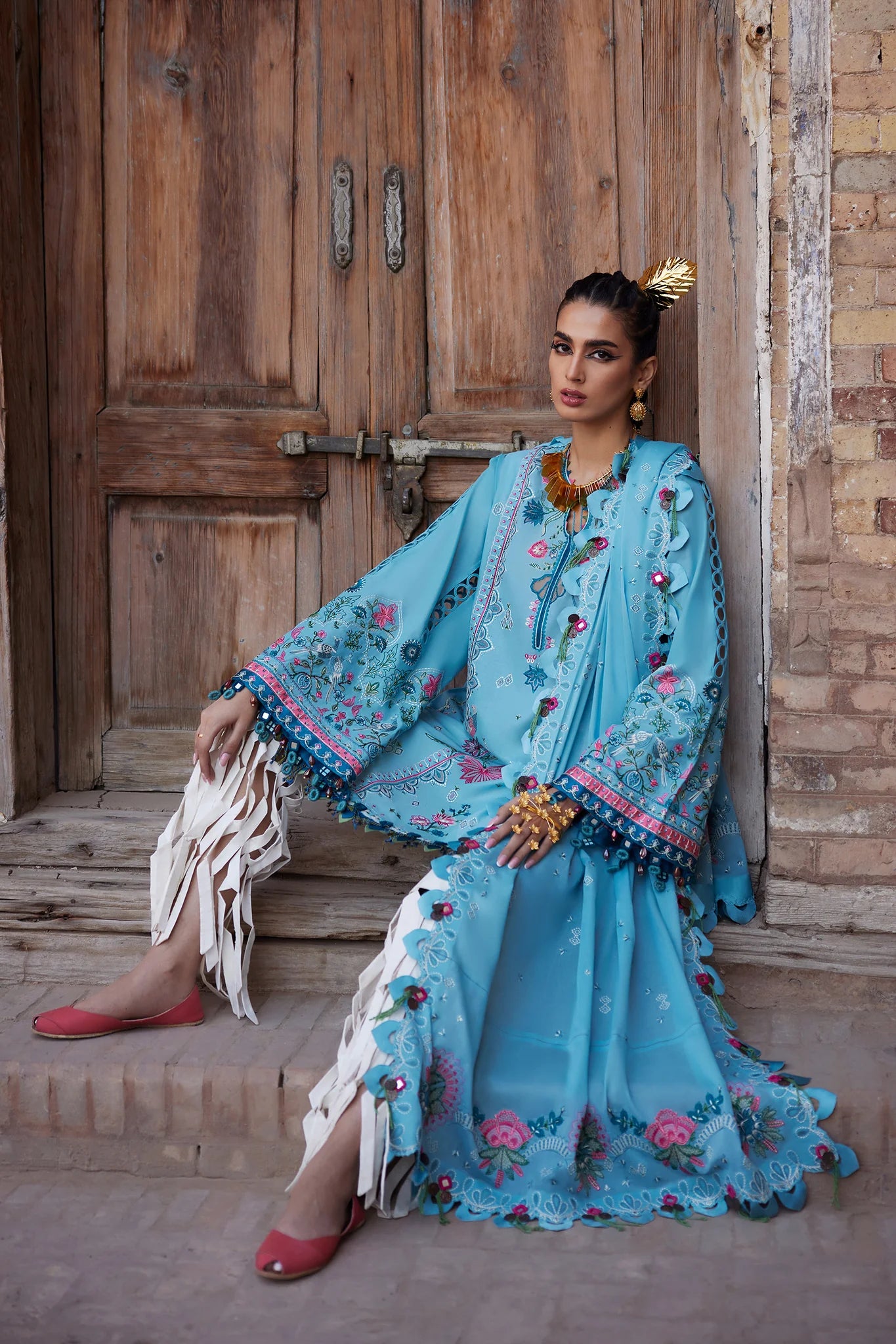 Isla Bleu 11-A- A Tropical Rhapsody Lawn Outfit By- Elan