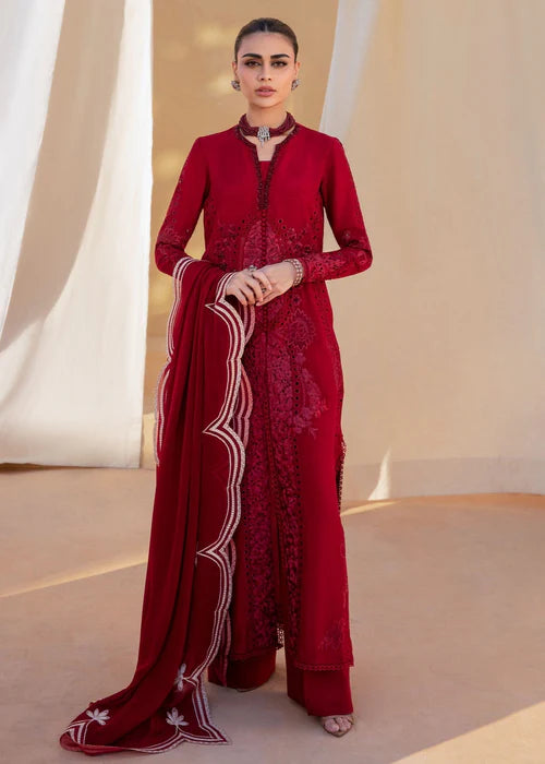 Izzy- Red Kurta Set for Women By- Saira Shakira
