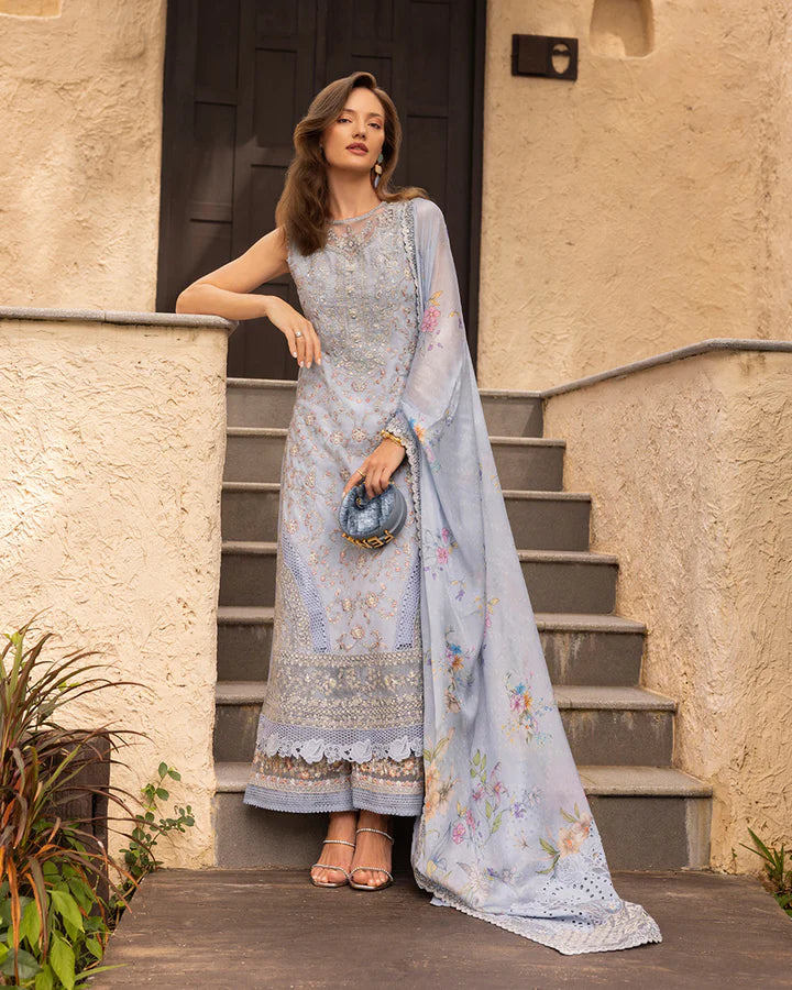 Liana- Zinnia Luxury Lawn Ensemble'25 By- Faiza Saqlain