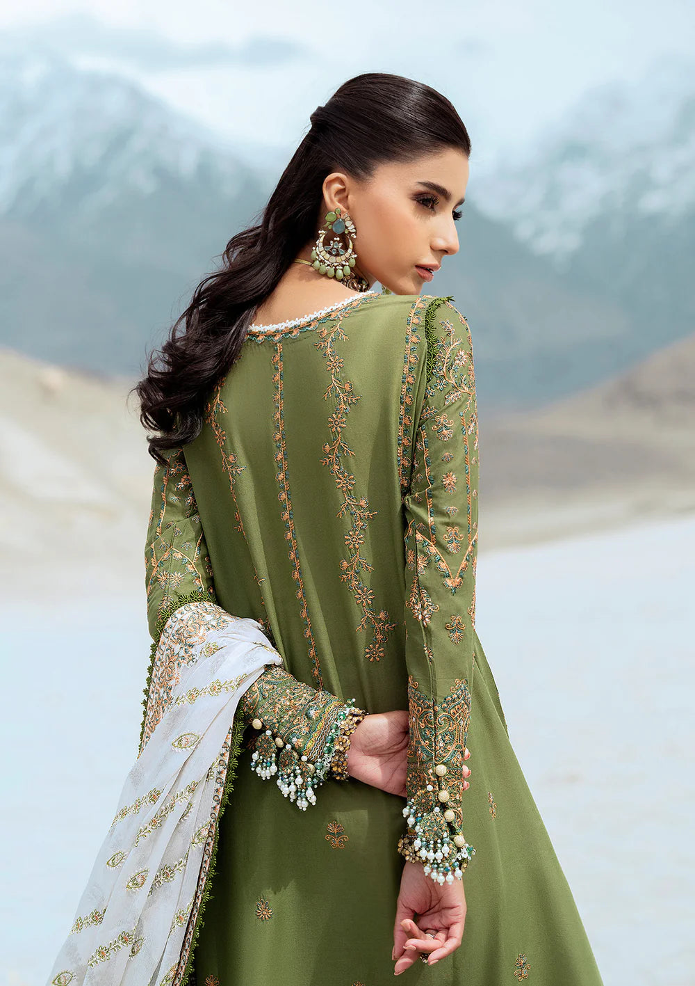 Look 06- Sage Green Lawn Ensemble '25 Vol.1 By- Aik