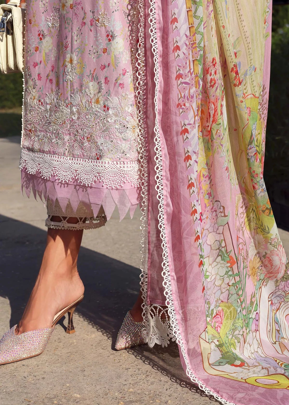 Lyle- Pink Zaina Lawn Collection 2025 By- Kanwal Malik