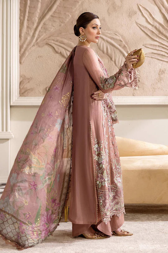 MPC-25-105 Designer Maria B Tea Pink Stitched Chiffon Suit with 3D Embroidery and Foil Silk Dupatta – Pakistanimoda.com
