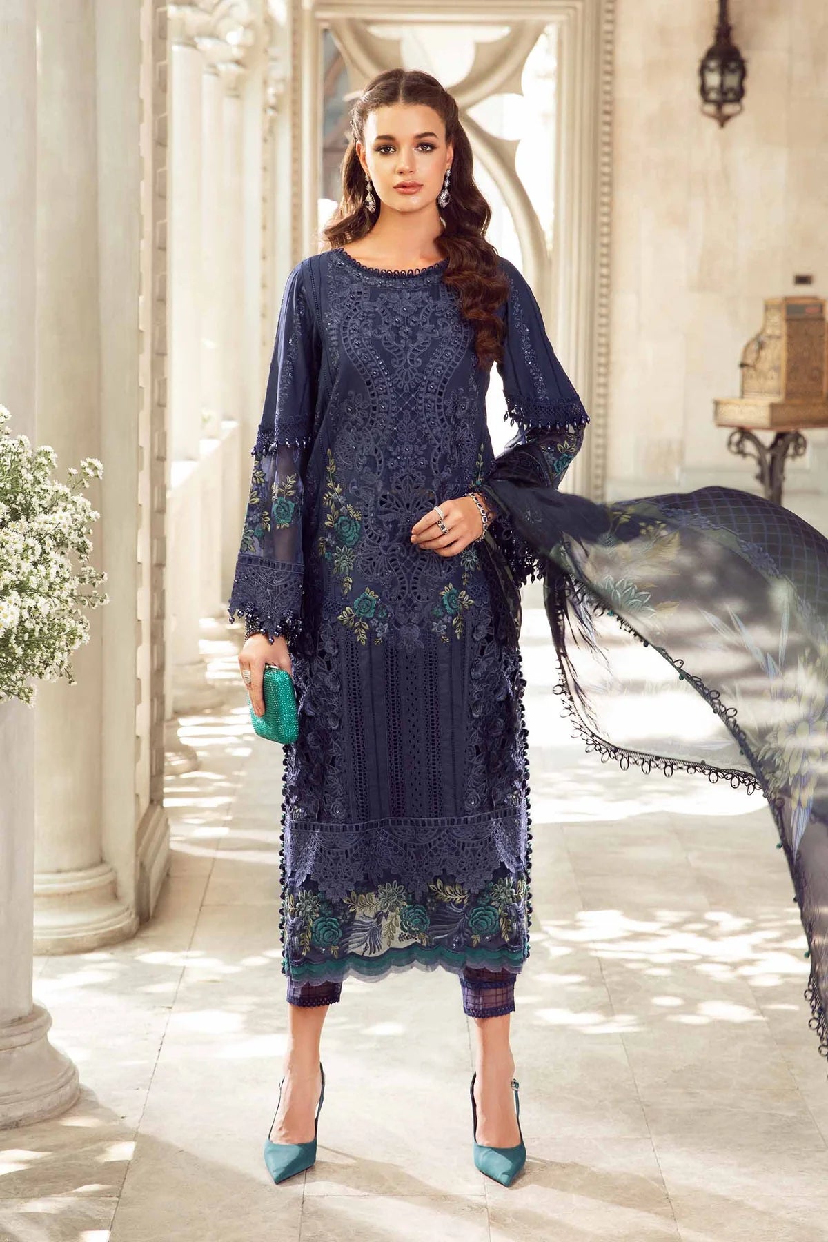 Maria B Stitched Unstitched Luxury Eid Pakistani Lawn 2024