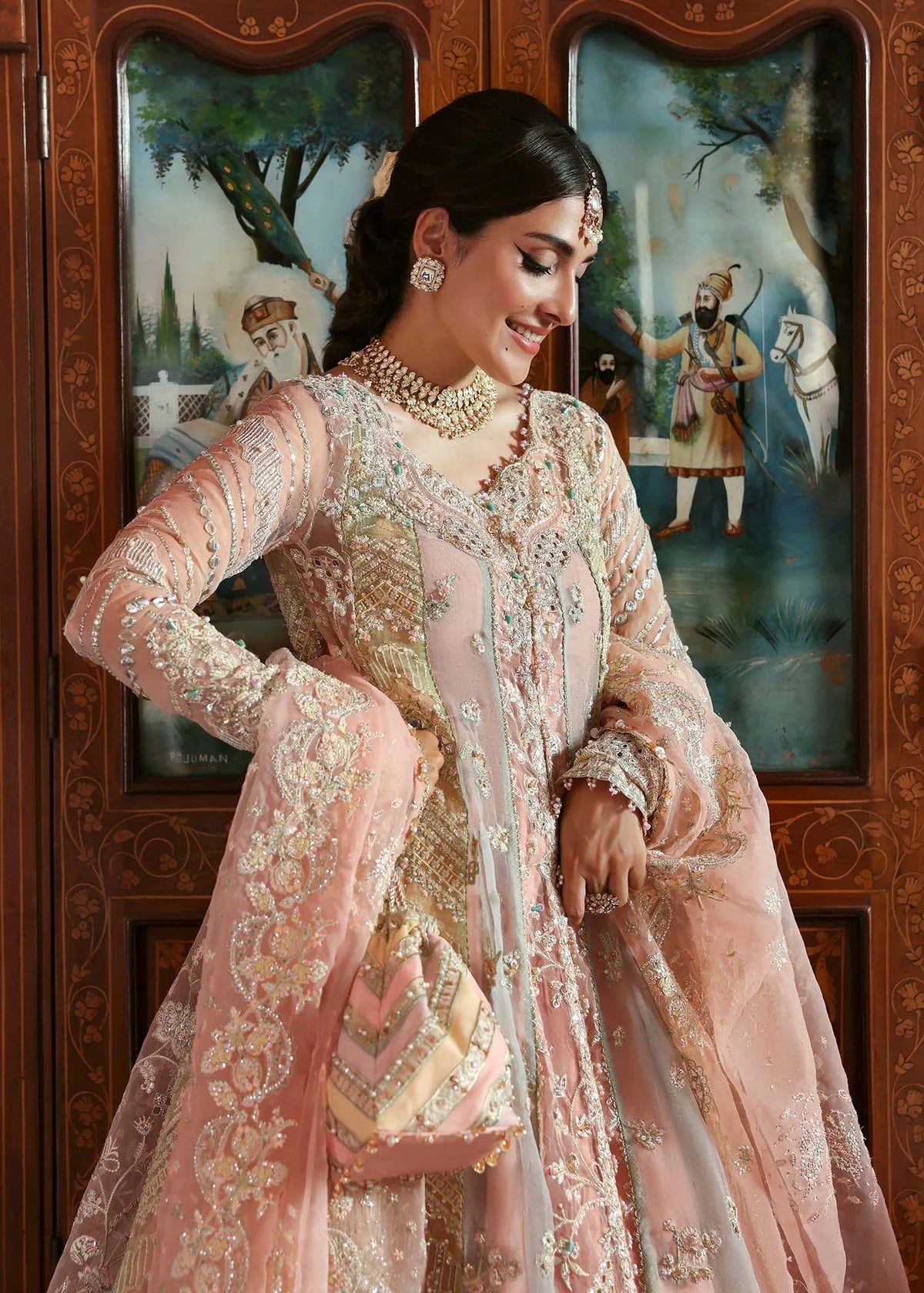 Mehar – Jewel Toned Lehenga Suit Maahi Festive ’25 by Kanwal Malik stitched only with embroidery, dupatta & lehenga. Buy on Pakistanimoda.com.