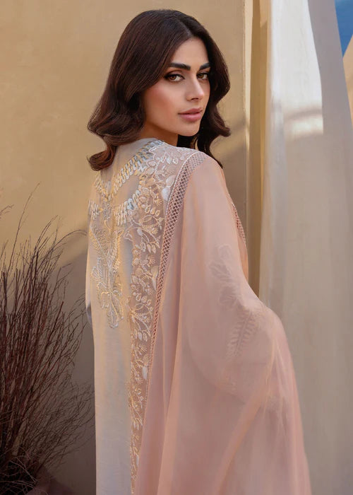 Mercina- Peach Kurta Set for Women By- Saira Shakira