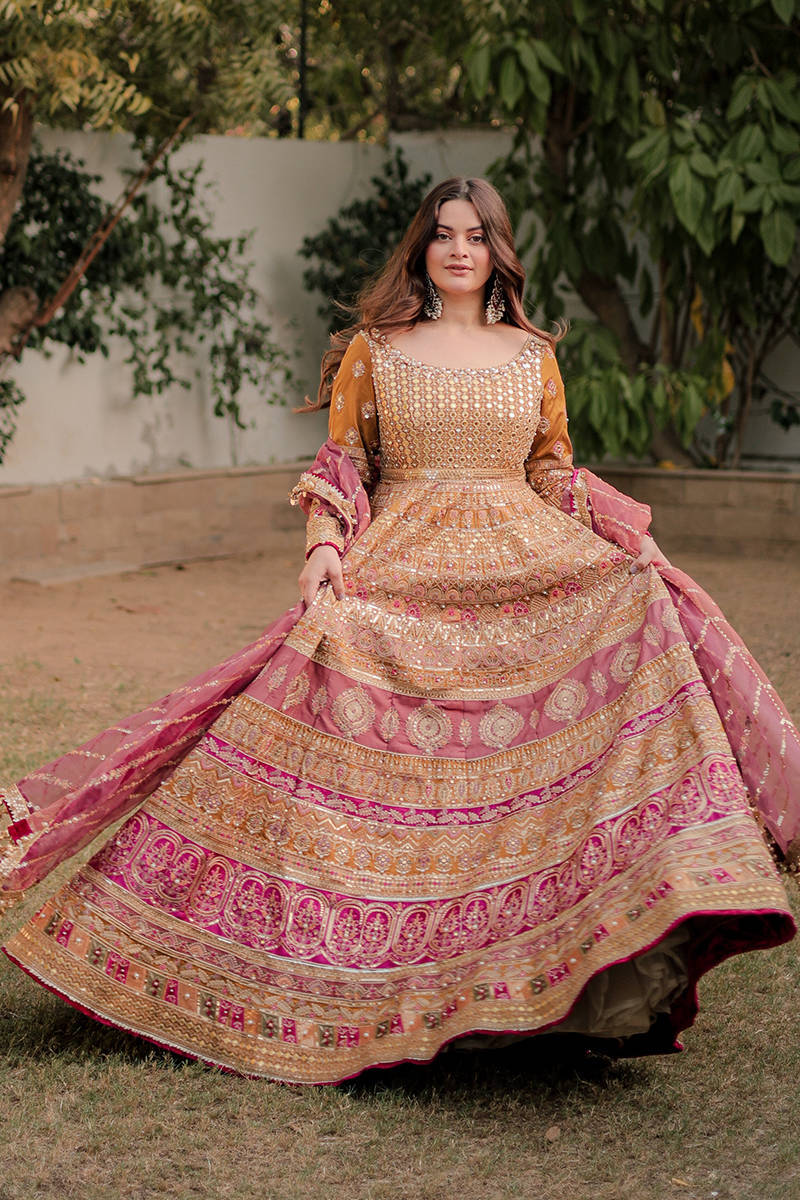 Mohsin Naveed Ranjha-Minal Khan in Meher-Festive Unstitched Vol V