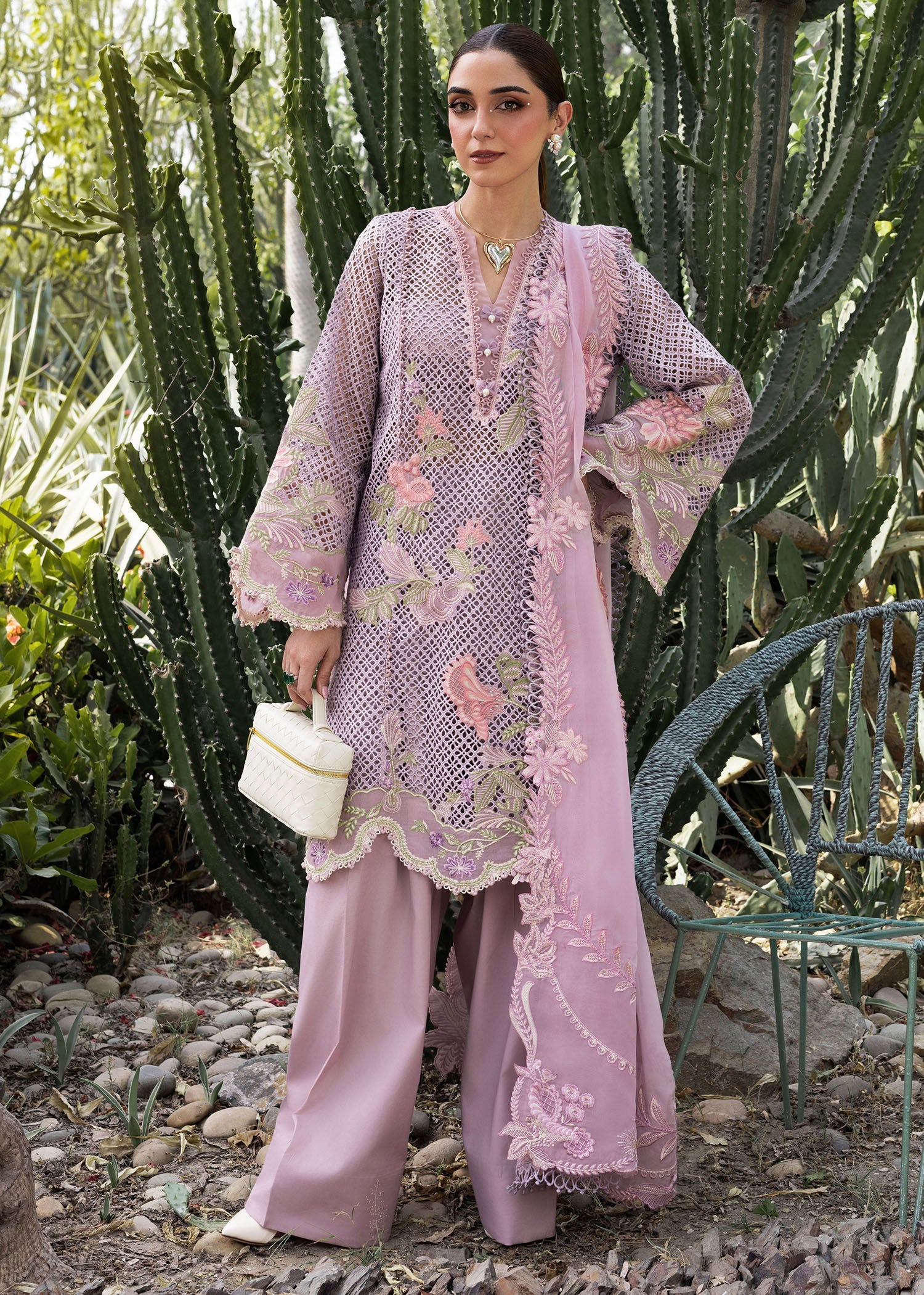 One True Love -D6B-Lavender Embroidered Pakistani Dress for Weddings &   Pakistani Moda