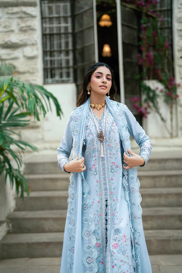 SB-04 Zarish- Luxury Lawn Eid Edit' 25 Ensemble