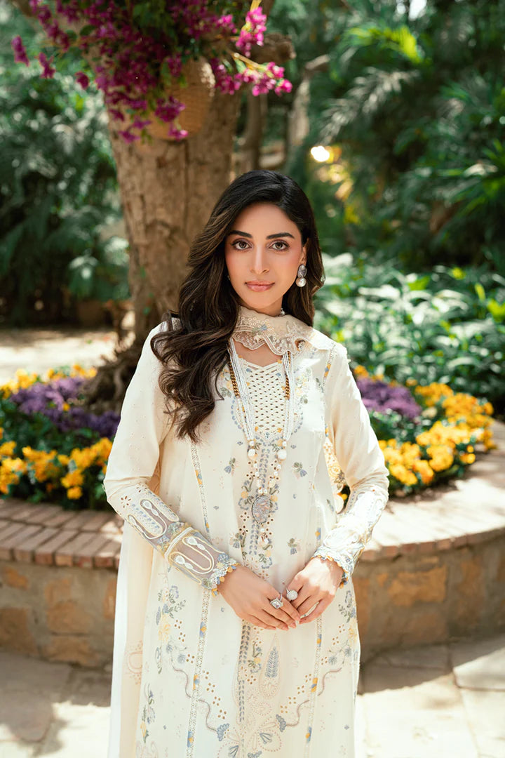 SB-09 Adeena- Luxury Lawn Eid Edit' 25 Ensemble