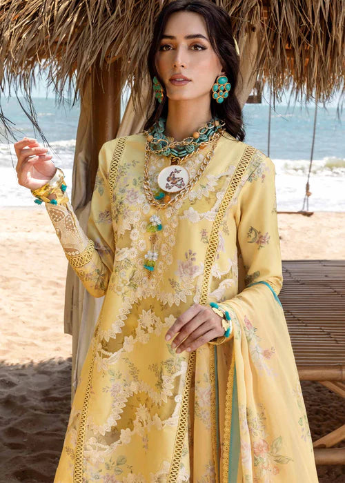 SERENA-A- Macaroon Lawn '25 Ensemble By- Saira Shakira