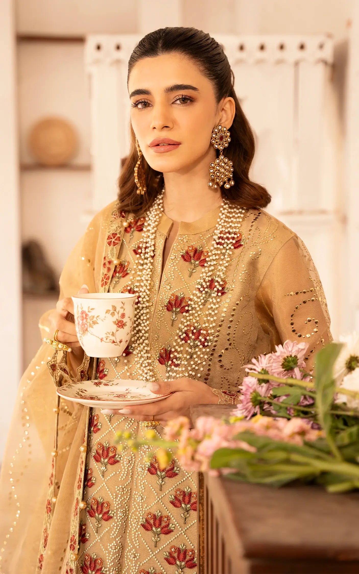 Zareen-(SEF25-06)- Gold Sunehri Eid Edit'25 Ensemble