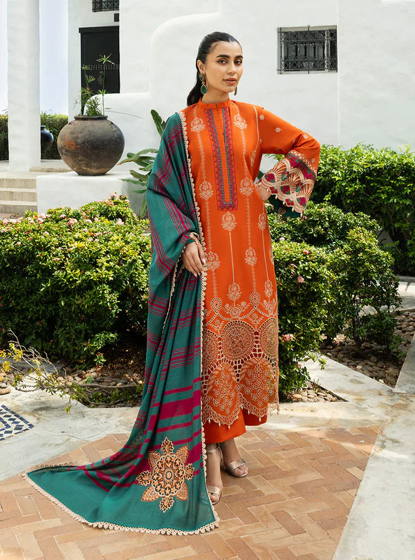 Zynah-1A Chikankari Lawn Outfit '25 By- Zainab Chottani
