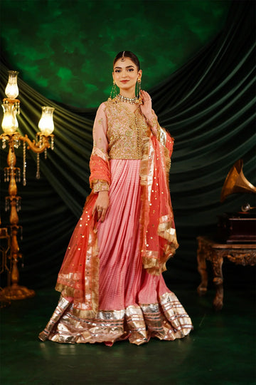 Pakistani wedding formal dresses handmade with dabka, zari and pearls, stitched designer wear