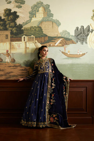 Mina Hasan designer outfit with refined embroidery and modern silhouette available at Pakistanimoda