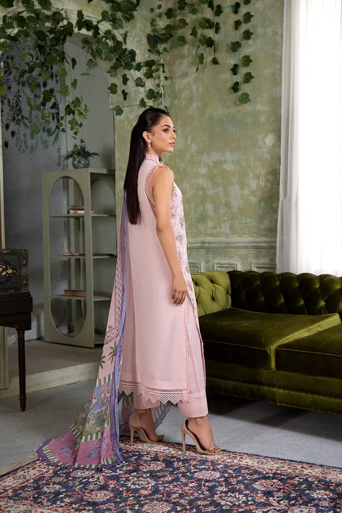 10A-Peach Pink Lawn Suit for Special Occasions and Family Functions By-Sobia Nazir